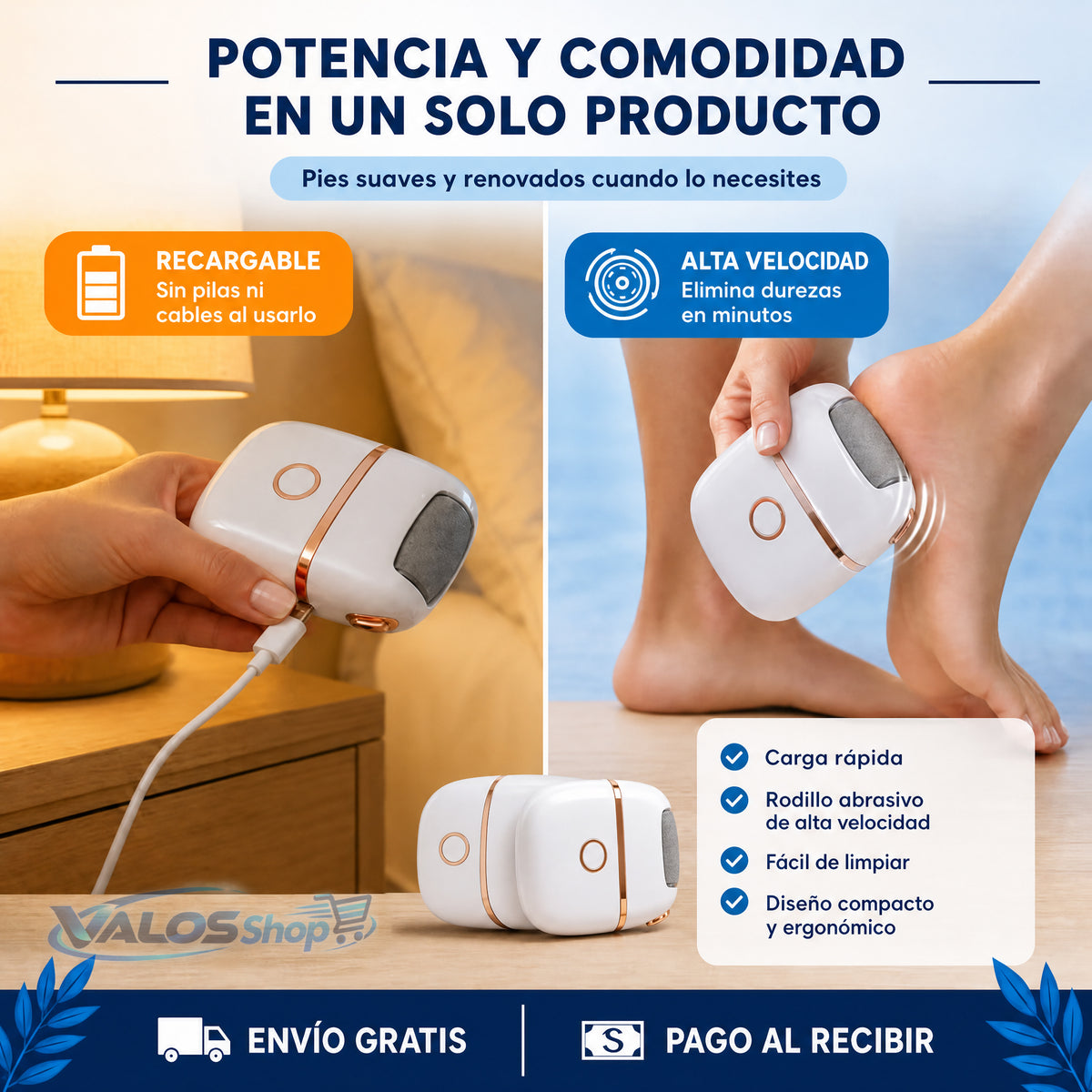 Removedor De Callos Eléctrico Recargable